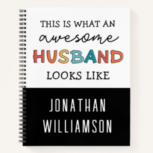 Funny Awesome Husband Gifts   Best Husband Ever Notebook