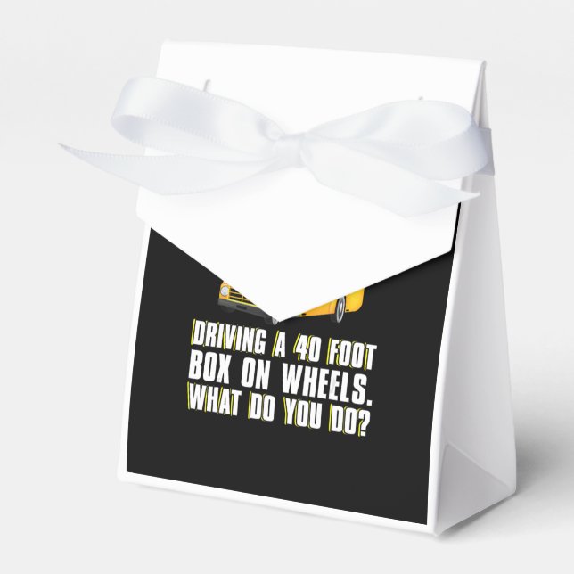 funny awesome school bus driver gift  men women favour box (Front Side)