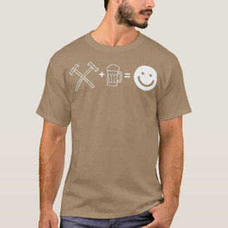 Funny Axe Throwing Axes And Beer Make Me Happy pro T-Shirt