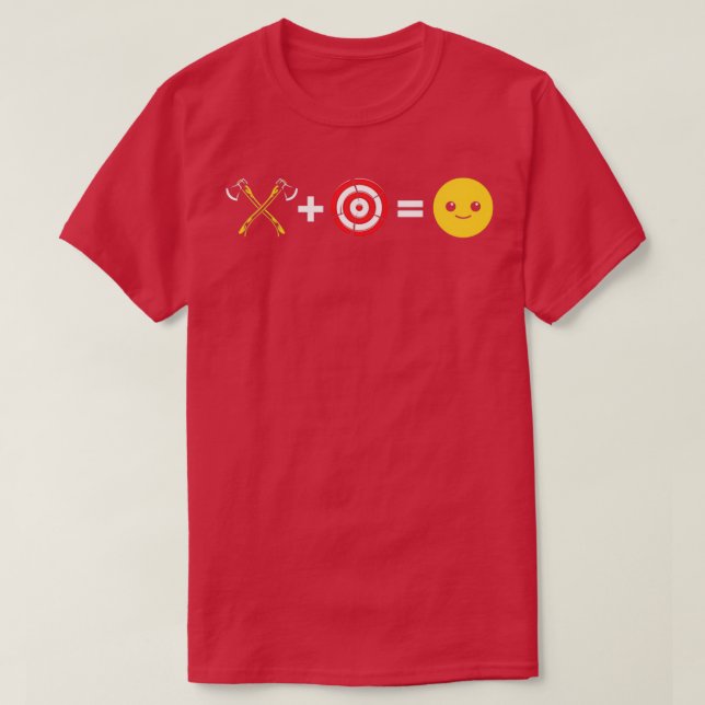 Funny Axe Throwing Axes Hatchet Thrower Makes Me H T-Shirt (Design Front)