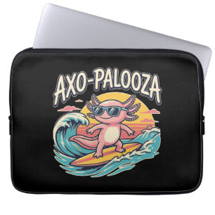 Funny Axo-Palooza 90s Alternative Concert Parody Laptop Sleeve