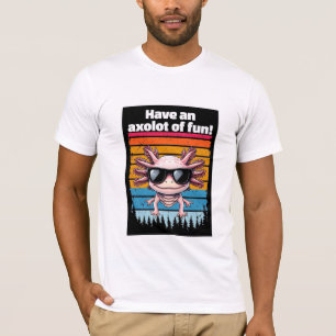 Funny Axolot Of Fun Tee - Axolotl Smile Meme Shirt