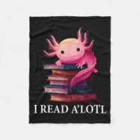 Funny Axolotl Book Lover Librarian Reading Library