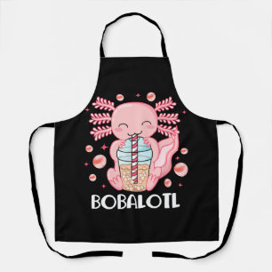 Funny Axolotl Bubble Tea Apron