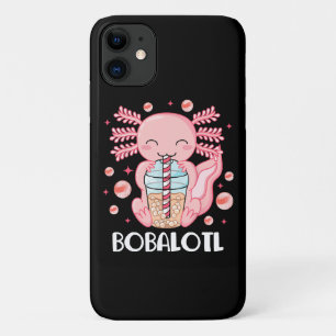 Funny Axolotl Bubble Tea iPhone 11 Case