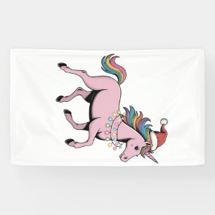 Funny Axolotl Christmas Santa Hat Xmas Outfit Banner