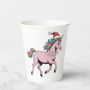 Funny Axolotl Christmas Santa Hat Xmas Outfit Paper Cups
