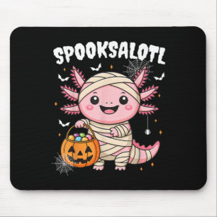 Funny Axolotl Halloween Shirt For Kids Boys Girls  Mouse Mat