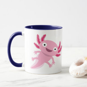 Funny Axolotl Illustration Mug