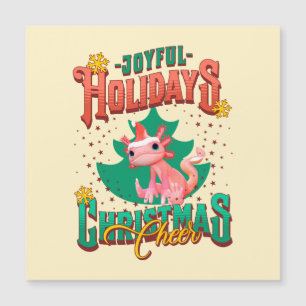 Funny Axolotl Joyful Holidays Christmas Cheers