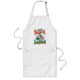 Funny Axolotl Joyful Holidays Christmas Cheers Long Apron