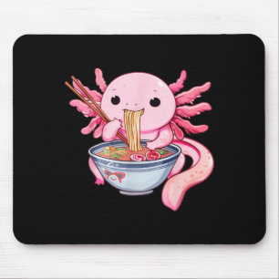 Funny Axolotl Ramen Kawaii Anime Japanese Graphic Mouse Mat