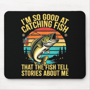 Funny B Fishing Quote Angler Snnerbait Lure Humor  Mouse Mat