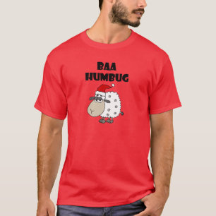 Funny Baa Humbug Christmas Cartoon T-Shirt