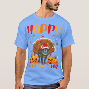Funny Baboon Animal Lover Happy Baboon HelloThanks T-Shirt