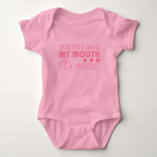 Funny baby bodysuit blue