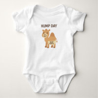 Funny Baby Bodysuit, Cute Cartoon Camel "Hump Day"