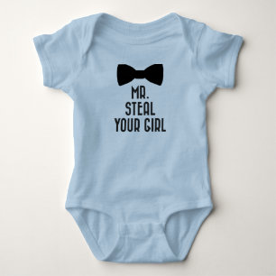 Funny Baby Boy Bodysuit - Mr. Steal Your Girl