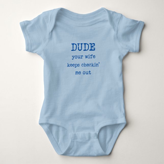 Funny Baby Boy Clothes Bodysuit (Front)