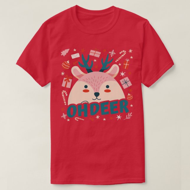 Funny Baby Deer T-Shirt (Design Front)