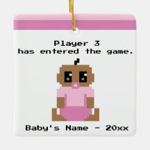 Funny Baby First Christmas Video Game Ornament