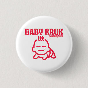 Funny Baby Kruk Philadelphia Premium  3 Cm Round Badge