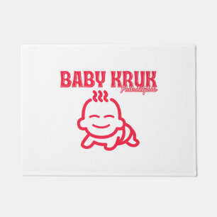 Funny Baby Kruk Philadelphia Premium Doormat