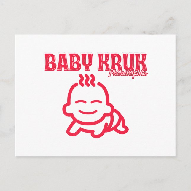 Funny Baby Kruk Philadelphia Premium  Holiday Postcard (Front)