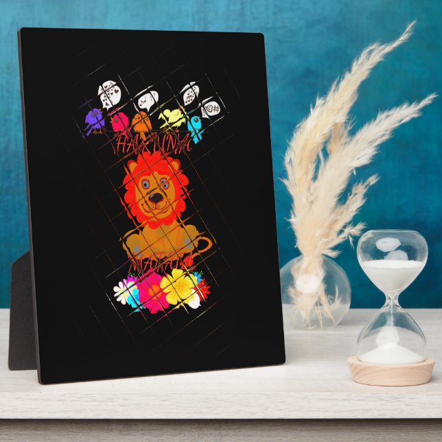 Funny Baby Lion King: Hakuna Matata Art Design Plaque (Side)