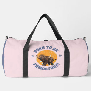 Funny Baby Mammoth Prehistoric Birthday Duffle Bag