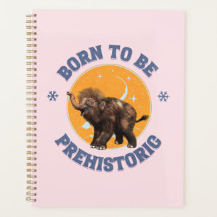 Funny Baby Mammoth Prehistoric Birthday Planner