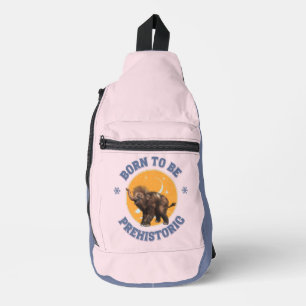 Funny Baby Mammoth Prehistoric Birthday Sling Bag