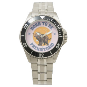 Funny Baby Mammoth Prehistoric Birthday Watch