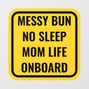 Funny Baby On Board Alternative Car Window Decal