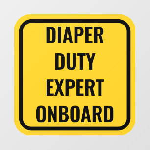 Funny Baby On Board Alternative Car Window Decal