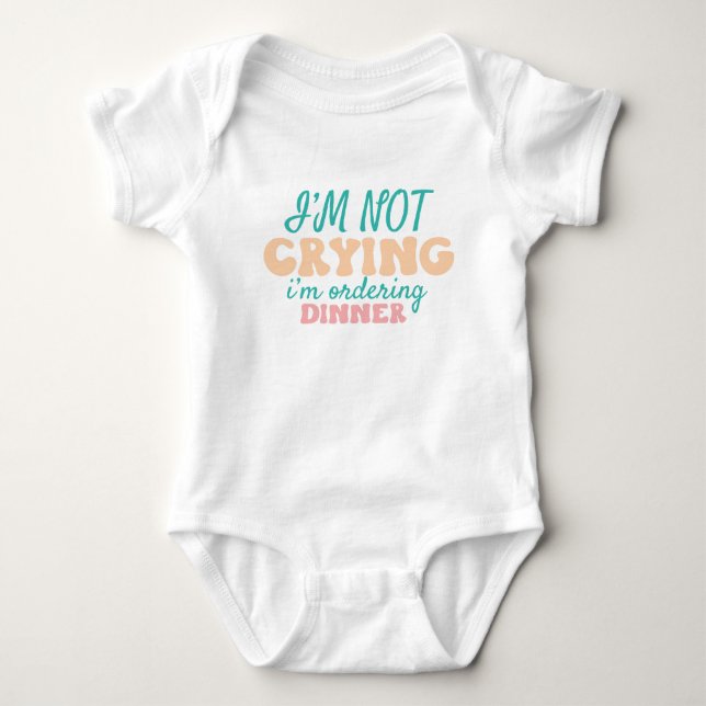 Funny Baby Saying Dinner Order Bodysuit (Front)
