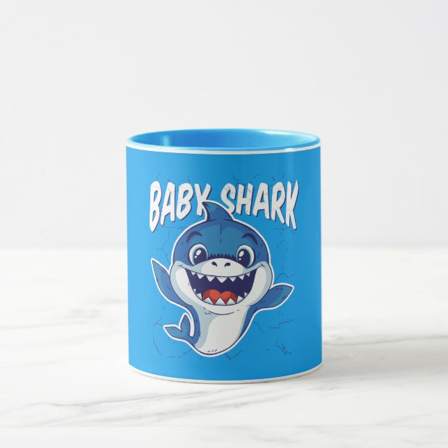 FUNNY BABY SHARK MUG (Center)