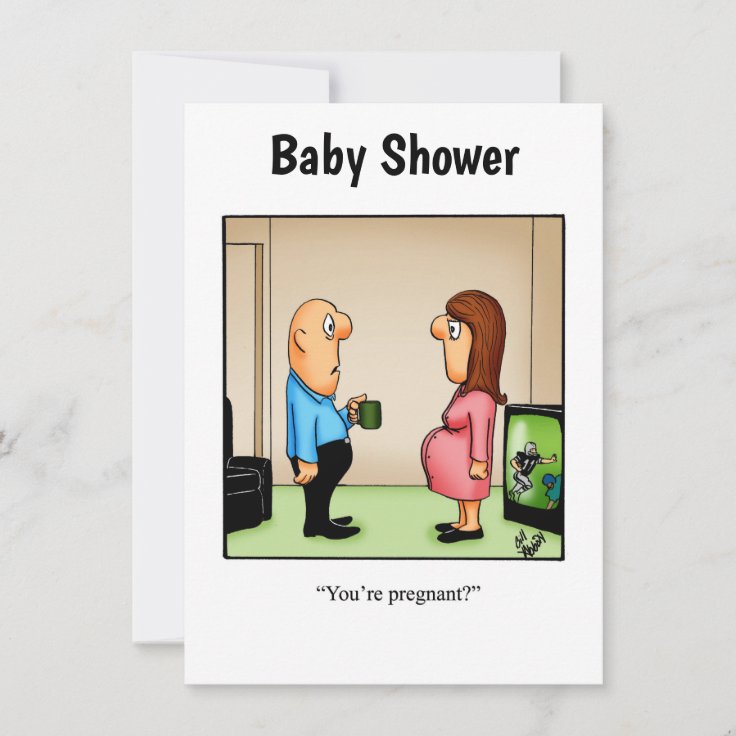 Funny Baby Shower Invitations | Zazzle