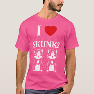 Funny Baby Skunk Simple Child Cute Little I Love S T-Shirt