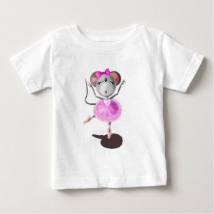 Funny Baby T-Shirt Ballerina Mouse Ballet Dancer