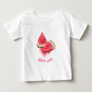 Funny Baby T-Shirt with Sweet Watermelon Pieces