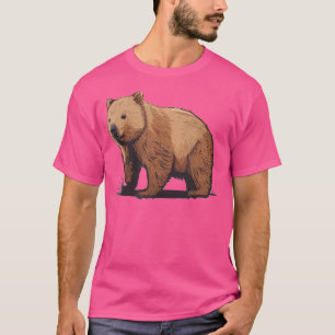 Funny Baby Wombat Face T-Shirt