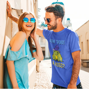 Funny Bachelor Frog How About A Kiss T-Shirt