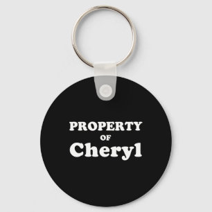 Funny Bachelor Gifts For Groom Property Of Cheryl  Key Ring