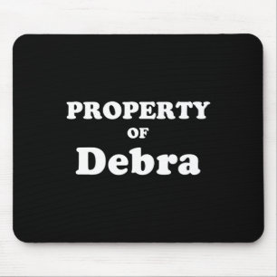 Funny Bachelor Gifts For Groom Property Of Debra  Mouse Mat