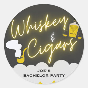 Funny bachelor party  classic round sticker
