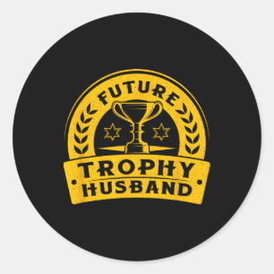 Funny Bachelor Party Future Husband Men's Groom Tr Classic Round Sticker