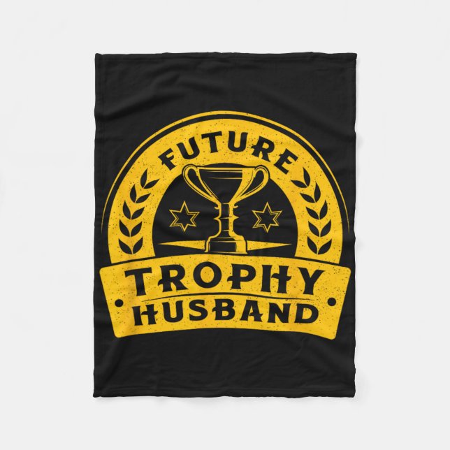Funny Bachelor Party Future Husband Men's Groom Tr Fleece Blanket (Front)