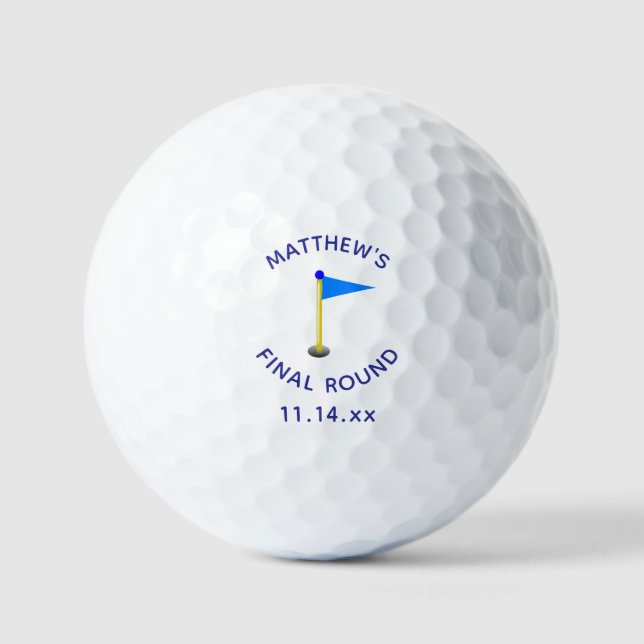 Funny Bachelor Party Golfer Wedding Favour Golf Balls (Front)