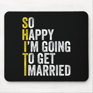 Funny Bachelor Party Groom Shirt Mouse Mat